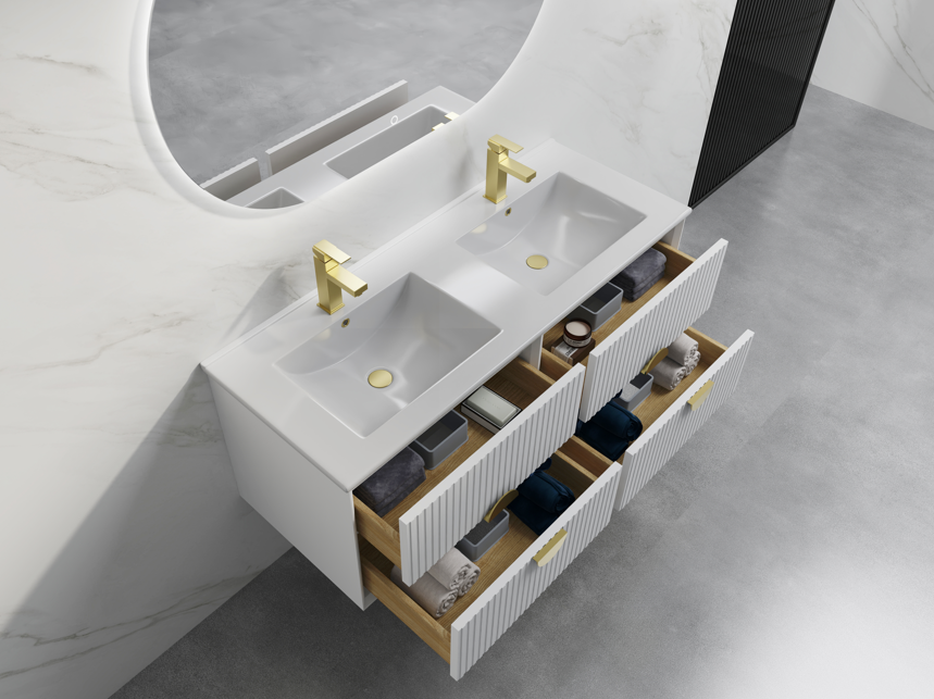 ELVA WALL HUNG Plywood VANITY 1200MM DOUBLE BASIN