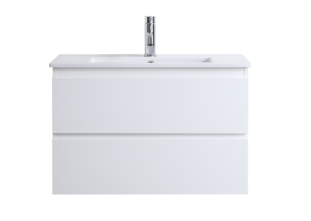 DNW 750 GLOSSY WHITE Wall Hung Plywood VANITY