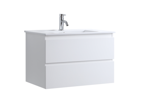 DNW 750 GLOSSY WHITE Wall Hung Plywood VANITY