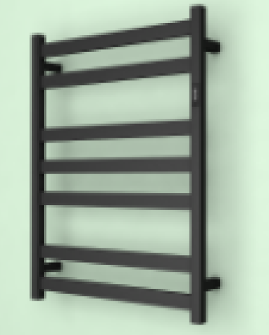 Heated Towel Rails Timer 800H*600W Square 7 Bars Mirror Polished Chrome/Matte Black/Gun Metal/Brushed Nickel/Brushed Brass