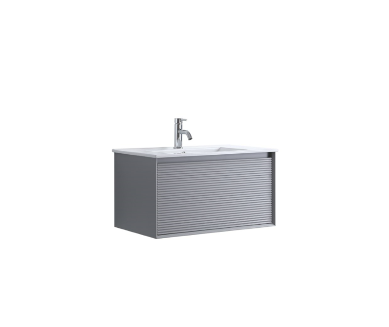 DNW WALL HUNG Plywood VANITY MATT GREY 600MM