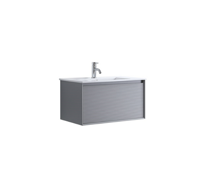 DNW WALL HUNG Plywood VANITY MATT GREY 750MM