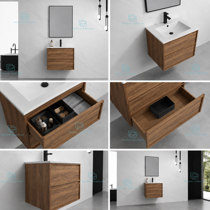 CAITLYN Wall Hung Plywood VANITY 600MM