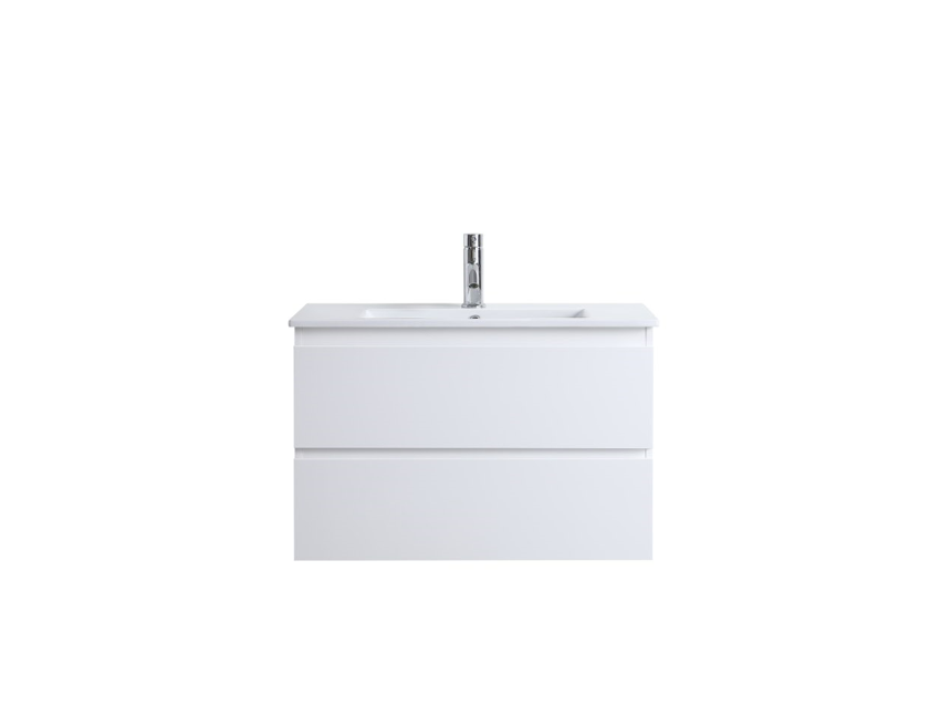 DNW Wall Hung Plywood VANITY Glossy White 900MM