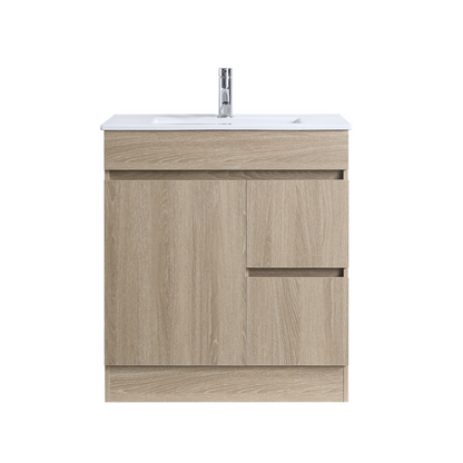 DNF Floorstanding Plywood VANITY Light Oak 750MM