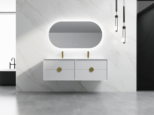 ELVA WALL HUNG Plywood VANITY 1500MM DOUBLE BASIN