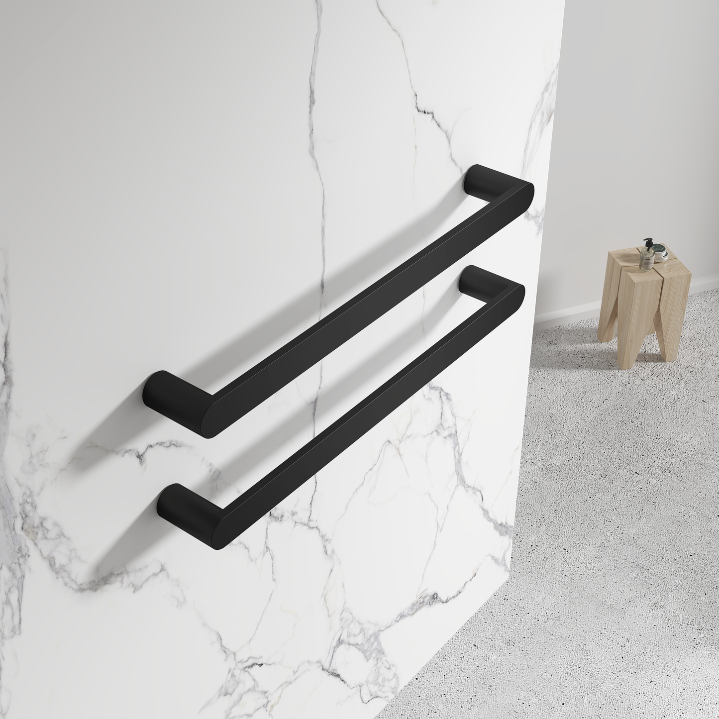 DN HORIZONTAL SINGLE BAR HEATED TOWEL RAIL