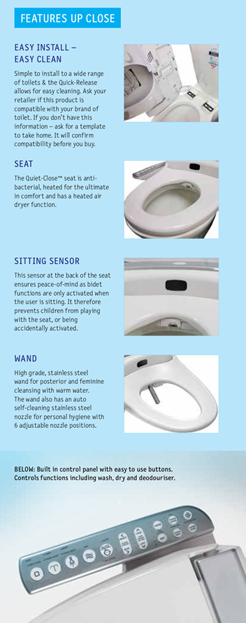 Englefield Toilet Electrical Bidet Seat