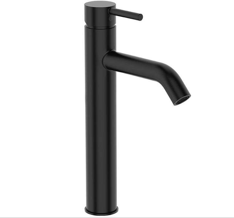 ELEMENTI UNO EXTENDED HEIGHT BASIN MIXER CURVED SPOUT