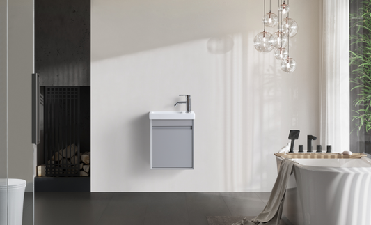 DNW WALL HUNG Plywood VANITY MATT GREY 400MM~1500MM