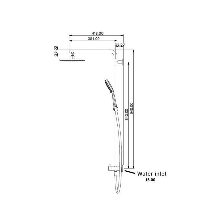 Elementi SPLASH 1 COLUMN SHOWER 3FCT