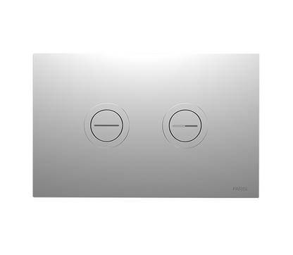 Parisi TWIN BUTTON PNEUMATIC PUSH PLATE - CHROME