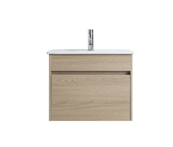 DNW Wall Hung Plywood VANITY Light Oak 600MM