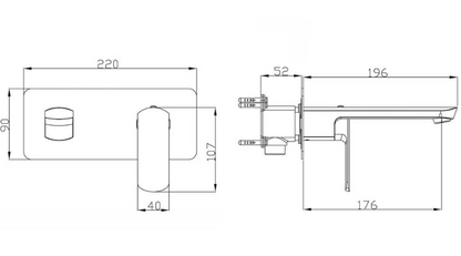 ELEMENTI ION WALL MOUNT BASIN MIXER