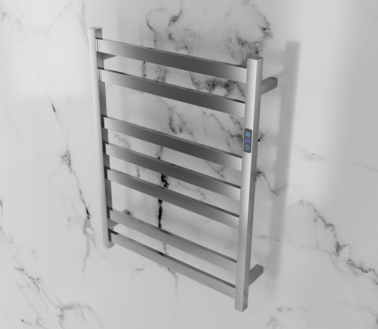 Timer Heated Towel Rails  800H*600W Square 7 Bars