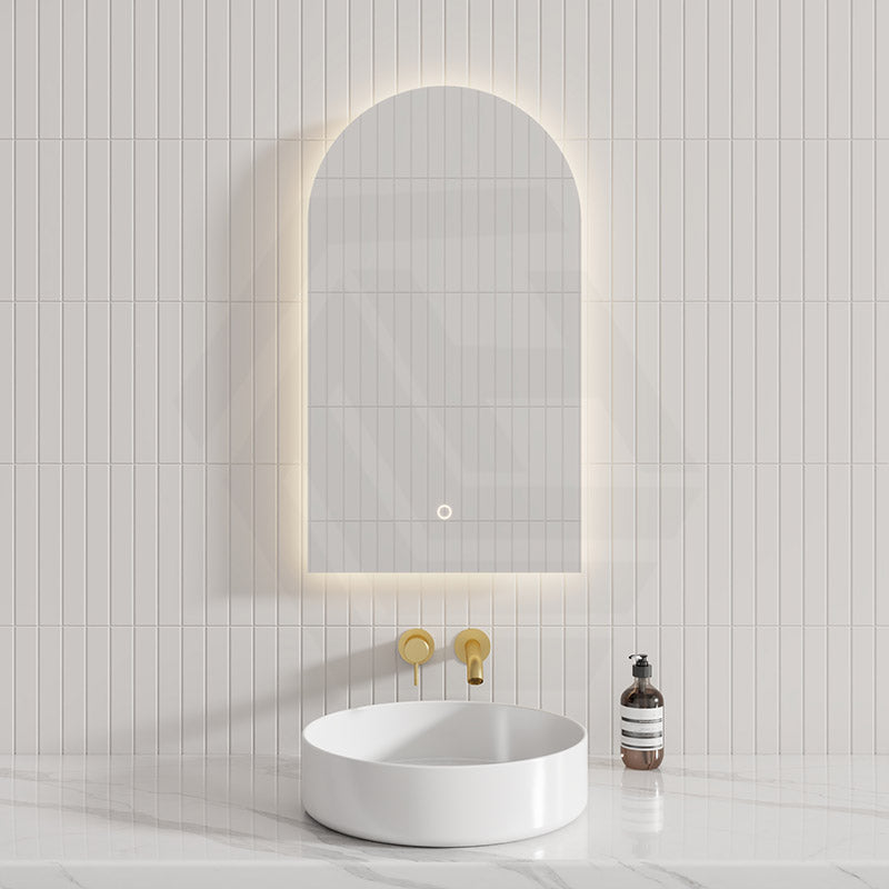 LED Mirror-BIANCA Arch backlit 500x900mm with Dimister Touch Switch