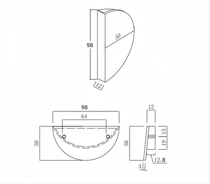 Cabinet Handle Half Moon Shape