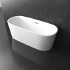 Oval 1700 Bathtub WITHOUT OVERFLOW Freestanding Acrylic White DN-5001-1700