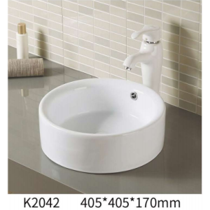 Counter top Ceramic Basin K2042 (with overflow)