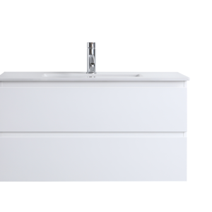 DNW 900 GLOSSY WHITE Wall Hung Plywood VANITY - CEREMIC