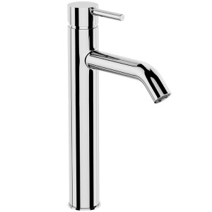 ELEMENTI UNO EXTENDED HEIGHT BASIN MIXER CURVED SPOUT - CHROME