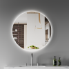 BIANCA 600/700/800/900mm Round LED Mirror with Demister Backlit Touch Switch 3 Colours Lighting Frameless