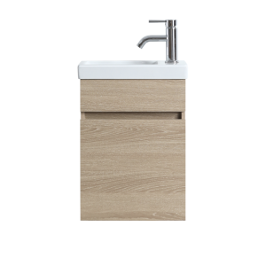 DNW 400 LIGHT OAK Wall Hung Plywood VANITY - CEREMIC