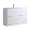 DNF 1200S GLOSSY WHITE Floor Standing Plywood VANITY WITH SINGLE BASIN