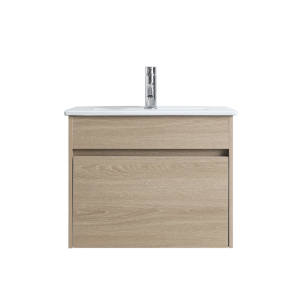 DNW 600 LIGHT OAK Wall Hung Plywood VANITY - CEREMIC